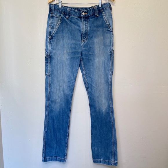 Carhartt | Relaxed Fit Multi Pockets Denim Streetwear Utility Work Cargo Jeans - Picture 2 of 16